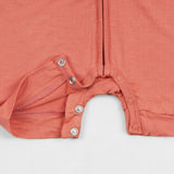 Copper Kiss Half Sleeves Zipper Romper For Baby