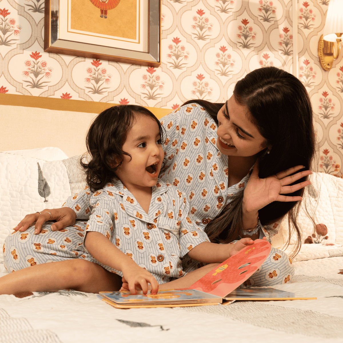 Teddy Tales Half Pajama Set