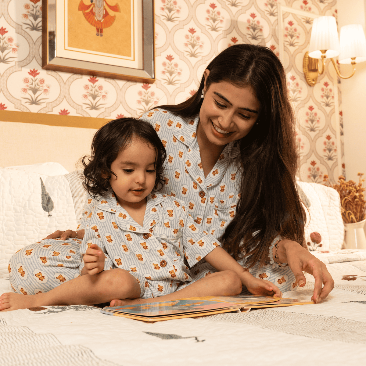 Teddy Tales Half Pajama Set