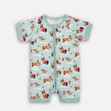 Signature Aqua Blue & Puppy love Blue Half Sleeves Zipper Gift Set