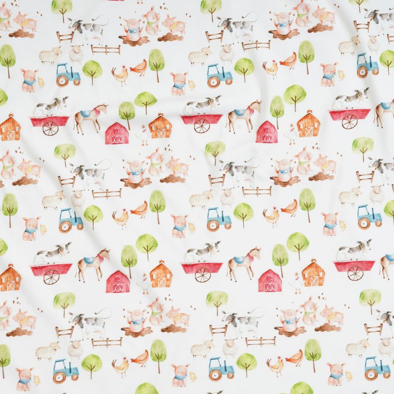 Farm Buddies Bamboo Baby Boy Hooded Towel