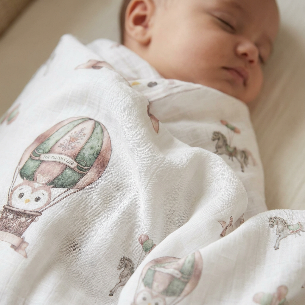 Owl Voyage Bamboo Muslin Swaddle