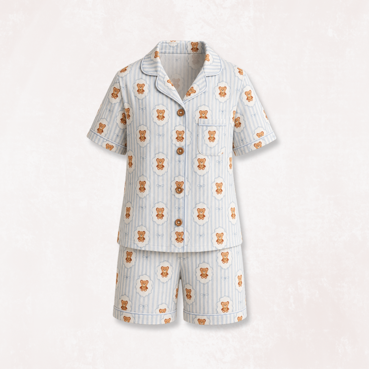 Teddy Tales Half Pajama Set