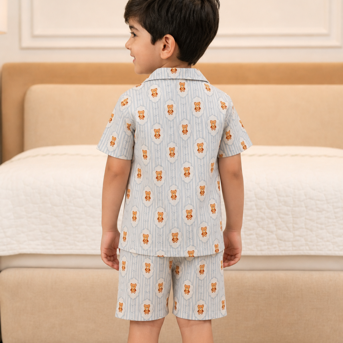 Teddy Tales Half Pajama Set