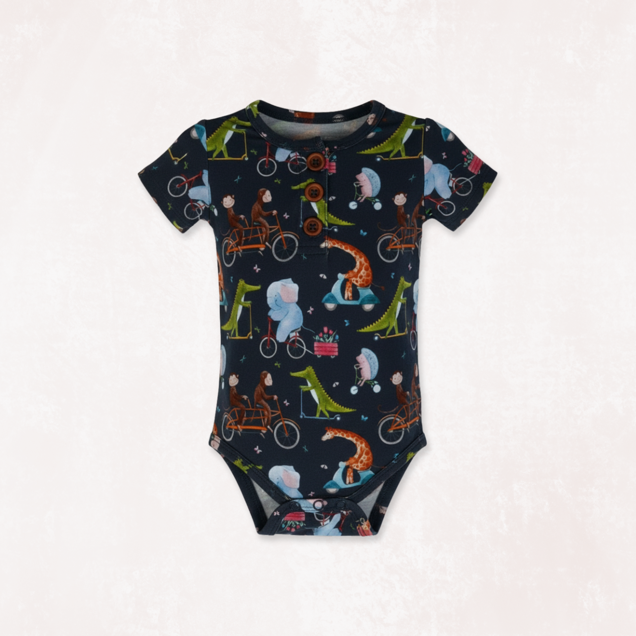 Cycle Safari Newborn Onesie