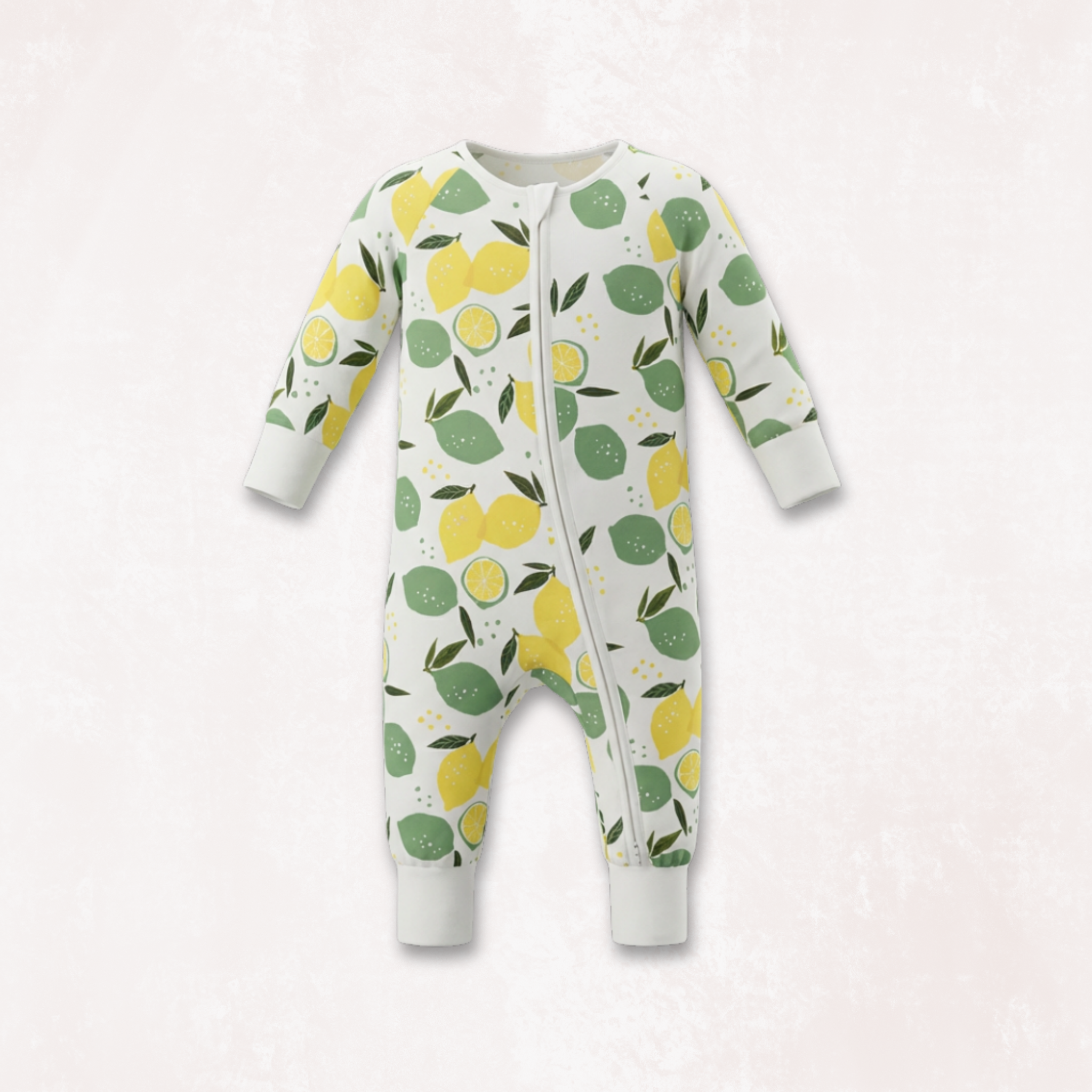 Lemon Angel Long Sleeves Zipper Romper For Baby