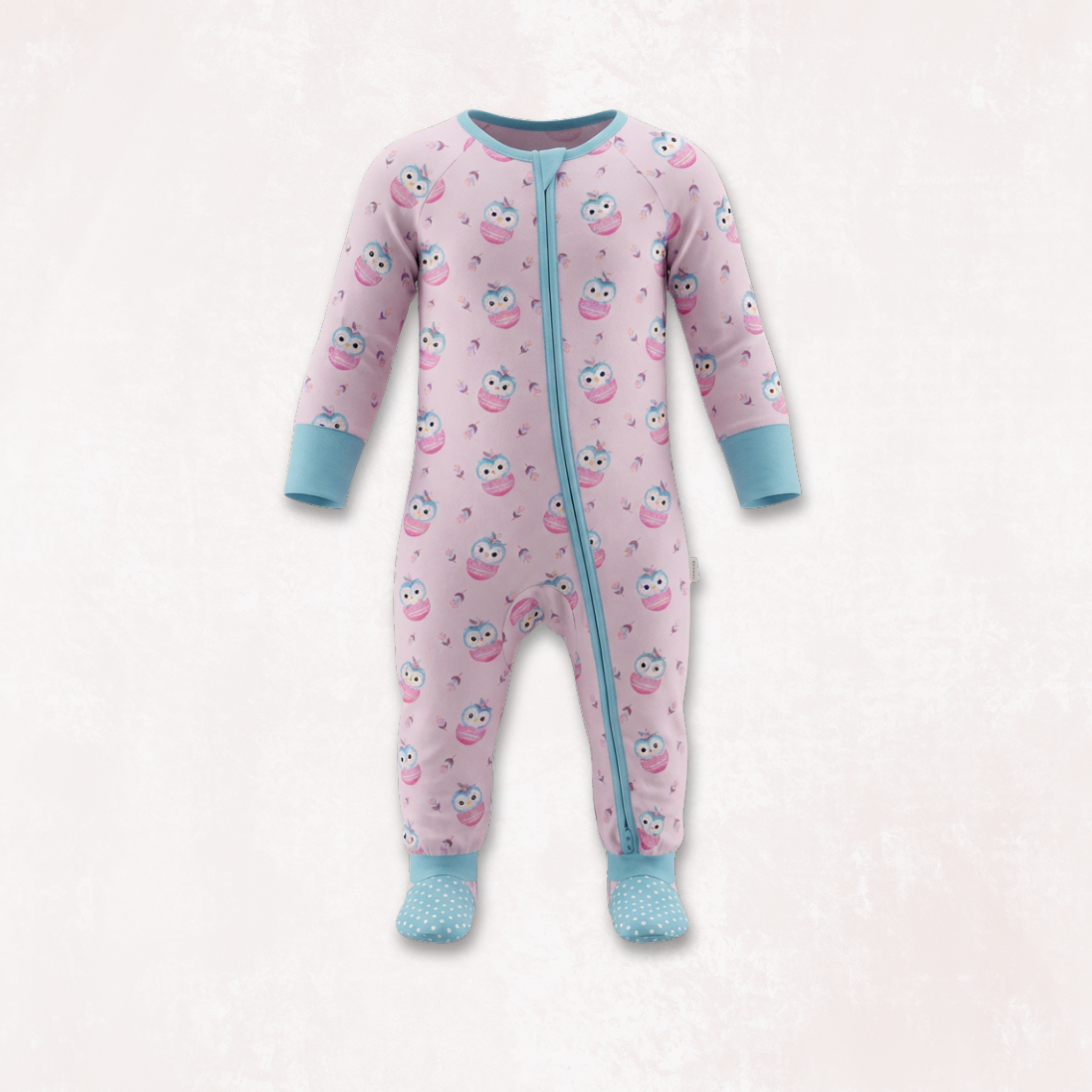 Owlster Long Sleeves Zipper Romper For Baby