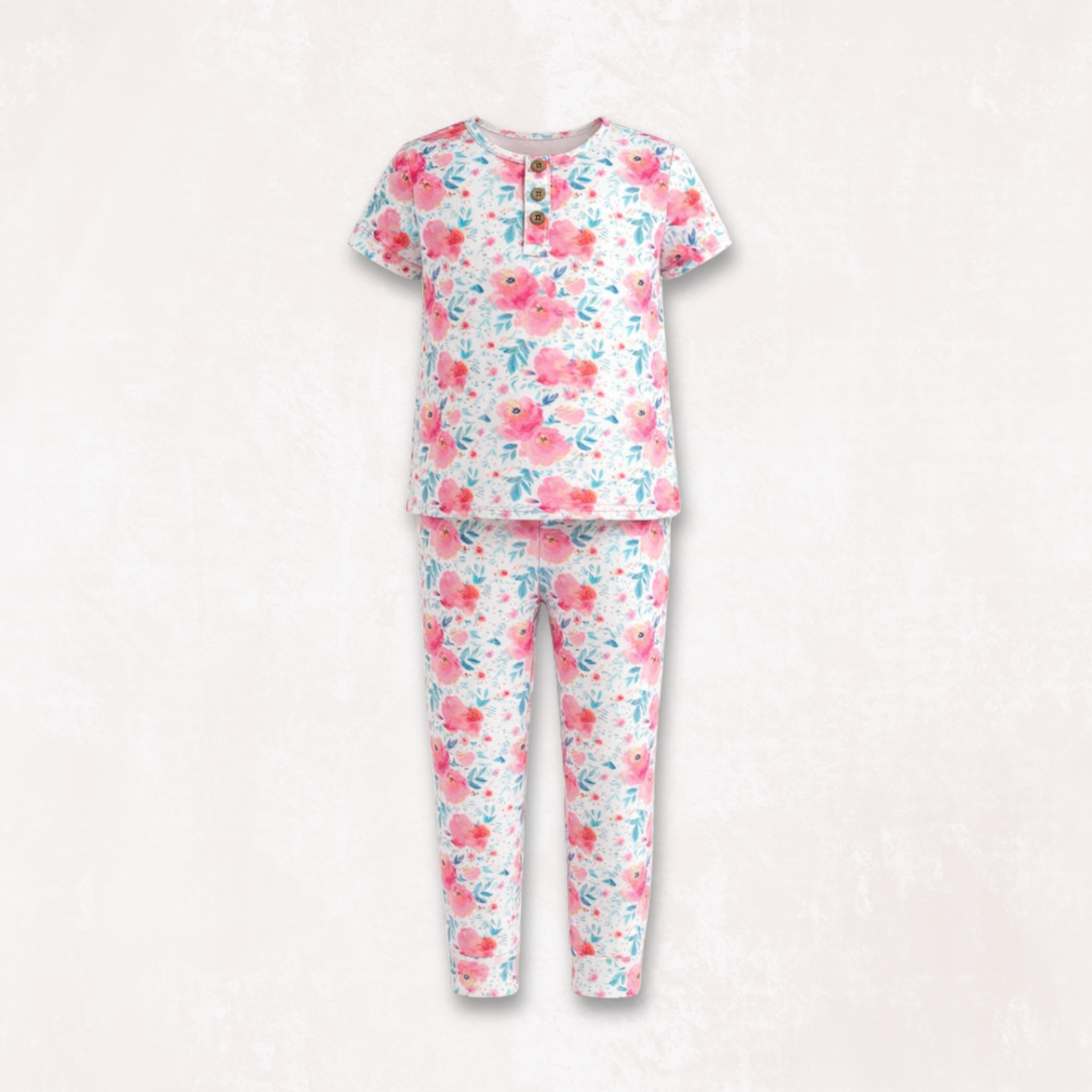 Pink Rose Kids Pyjama Set