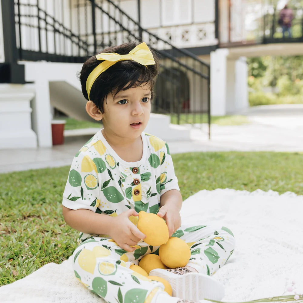Pink Rose & Lemon Angel Pajama Set Combo