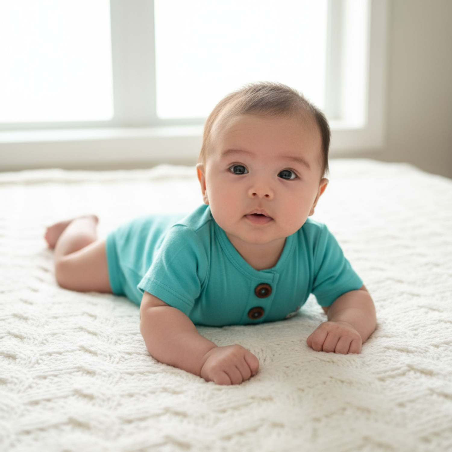 Signature Bodysuit/Onesie (Aqua Blue)