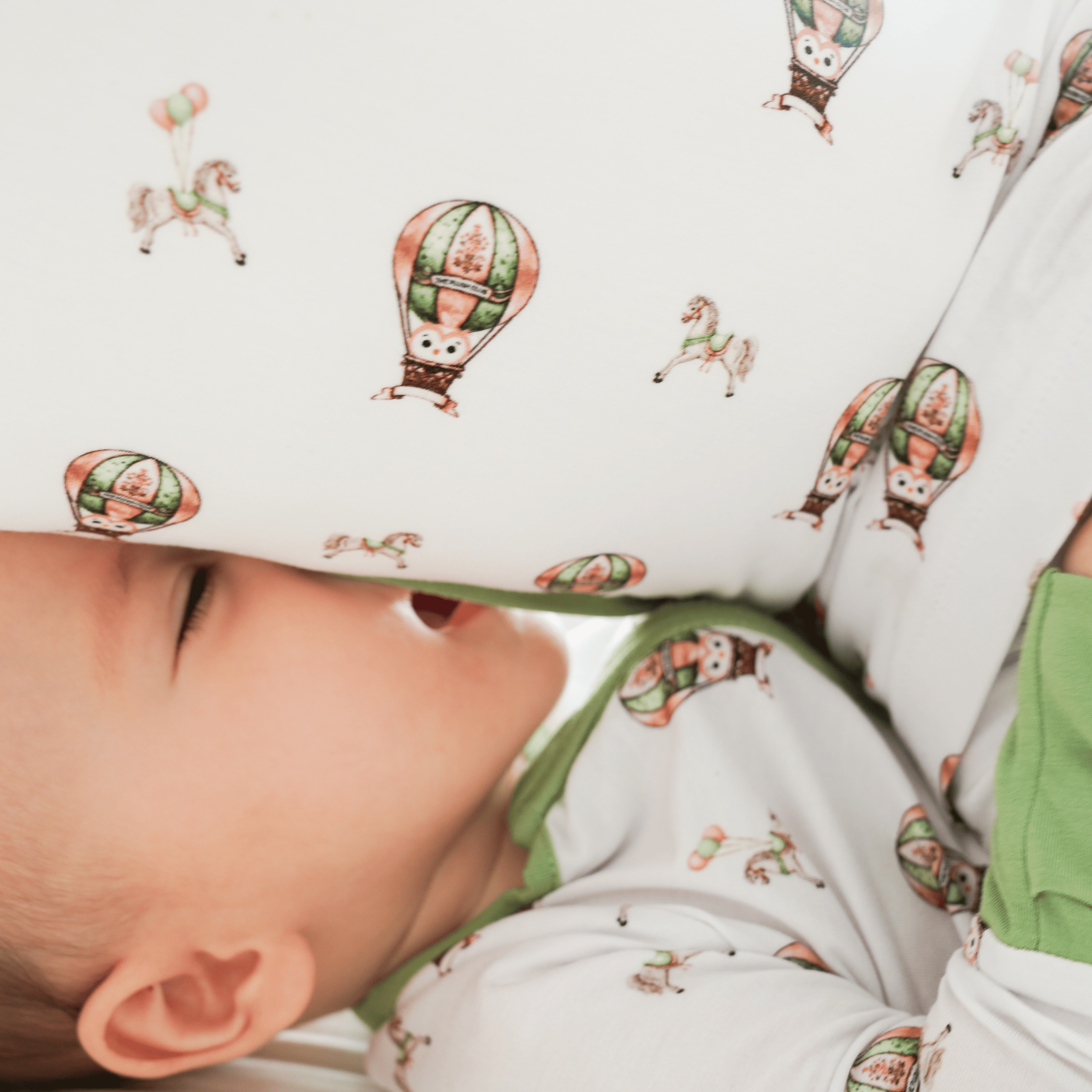 Owl Voyage Plush Sleep Buddy Pillow, Onesie and Owl Voyage Muslin Bamboo Swaddle