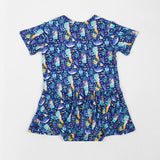 Mermaid Dreams Bodysuit Twirl Baby Girl Dress