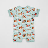 Signature Aqua Blue & Puppy love Blue Half Sleeves Zipper Gift Set
