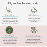 Pistachio Organic Bamboo Knit Blanket For Baby