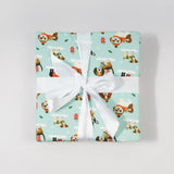 Puppy Love Blue Bamboo Baby Boy Hooded Towel