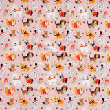 Puppy Love Pink Bamboo Hooded Baby Girl Towel