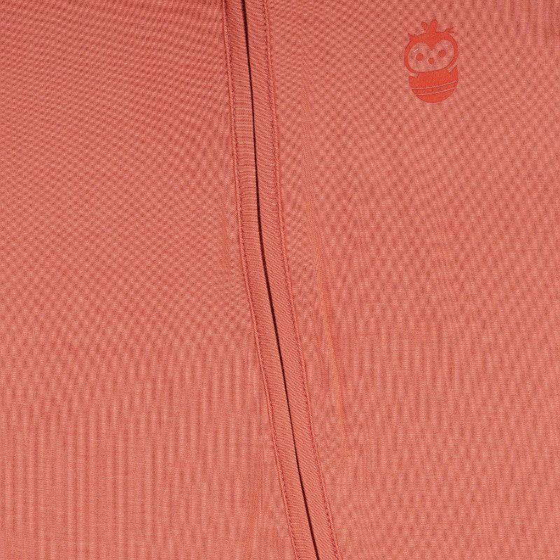 Copper Kiss Half Sleeves Zipper Romper For Baby