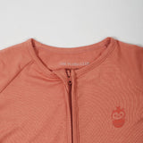 Copper Kiss Half Sleeves Zipper Romper For Baby