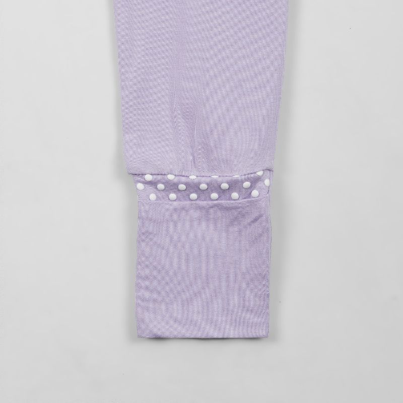 Lilac Blossom Long Sleeves Zipper Romper For Baby