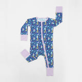 Mermaid Dreams Long Sleeves Zipper Romper For Baby
