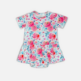 Pink Rose Bodysuit Twirl Baby Girl Dress