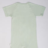 Signature Half Sleeves Zipper Romper For Baby (Mint Green)