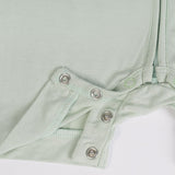 Signature Half Sleeves Zipper Romper For Baby (Mint Green)