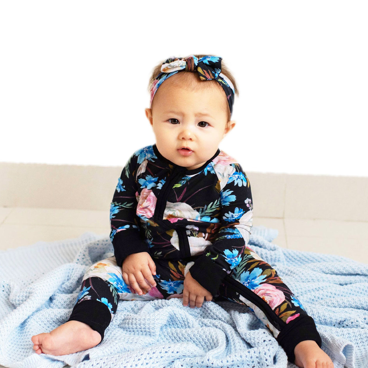 Blackrose Long Sleeves Zipper Romper For Baby