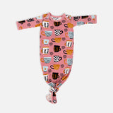 Cocolove Newborn Baby Toffee Knot Gown Bodysuit