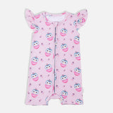 Owlster Half Sleeves Zipper Romper For Baby