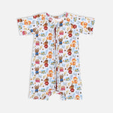 Nordicwild Half Sleeves Zipper Romper For Baby