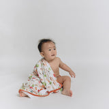Farm Buddies Bamboo Baby Boy Hooded Towel
