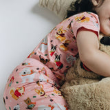 Puppy Love Pink Kids Pyjama Set
