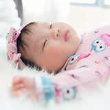 Owlster Newborn Baby Toffee Knot Gown  Bodysuit
