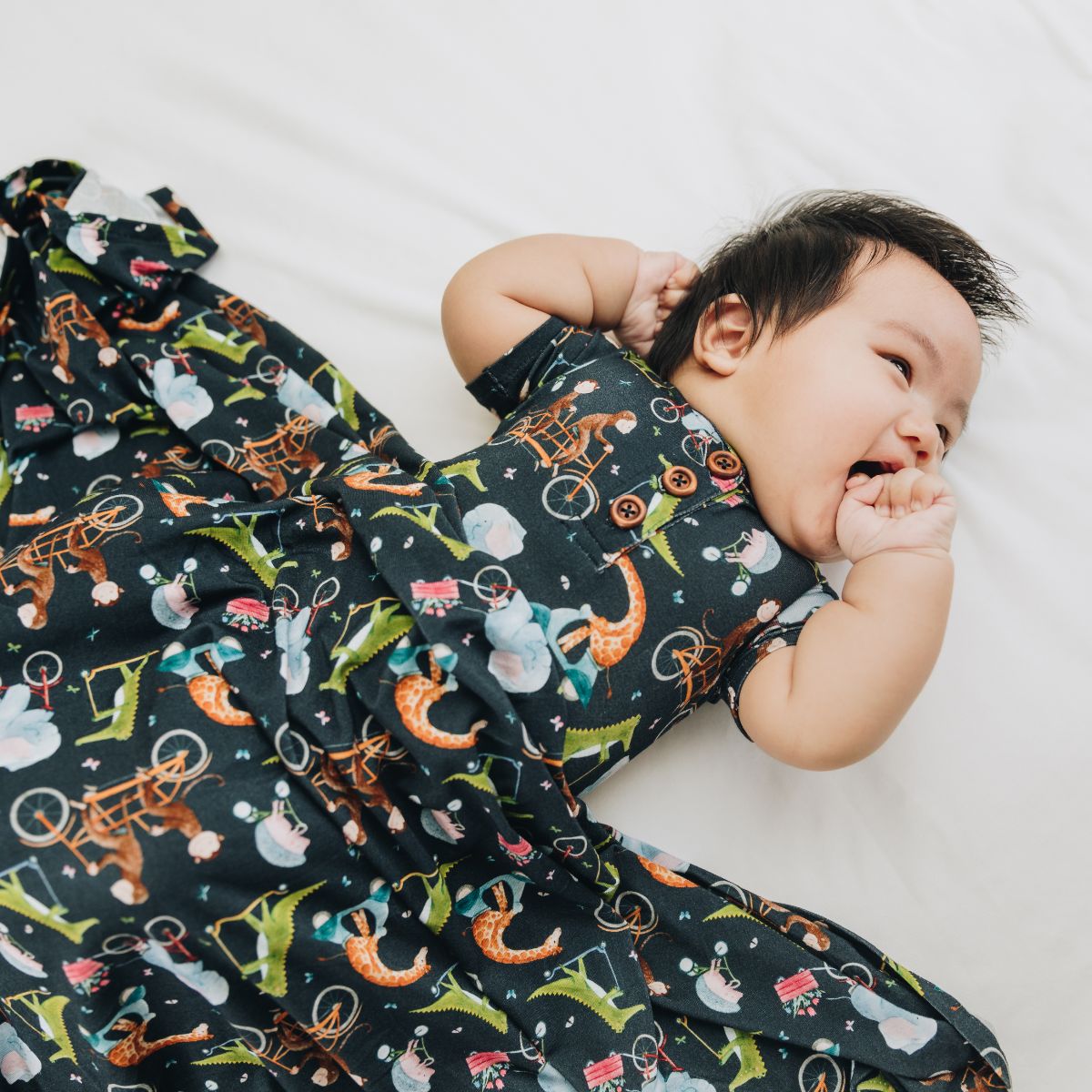 Cycle Safari Swaddle Blanket and Hat Set