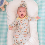Monkute Newborn Baby Toffee Knot Gown Bodysuit