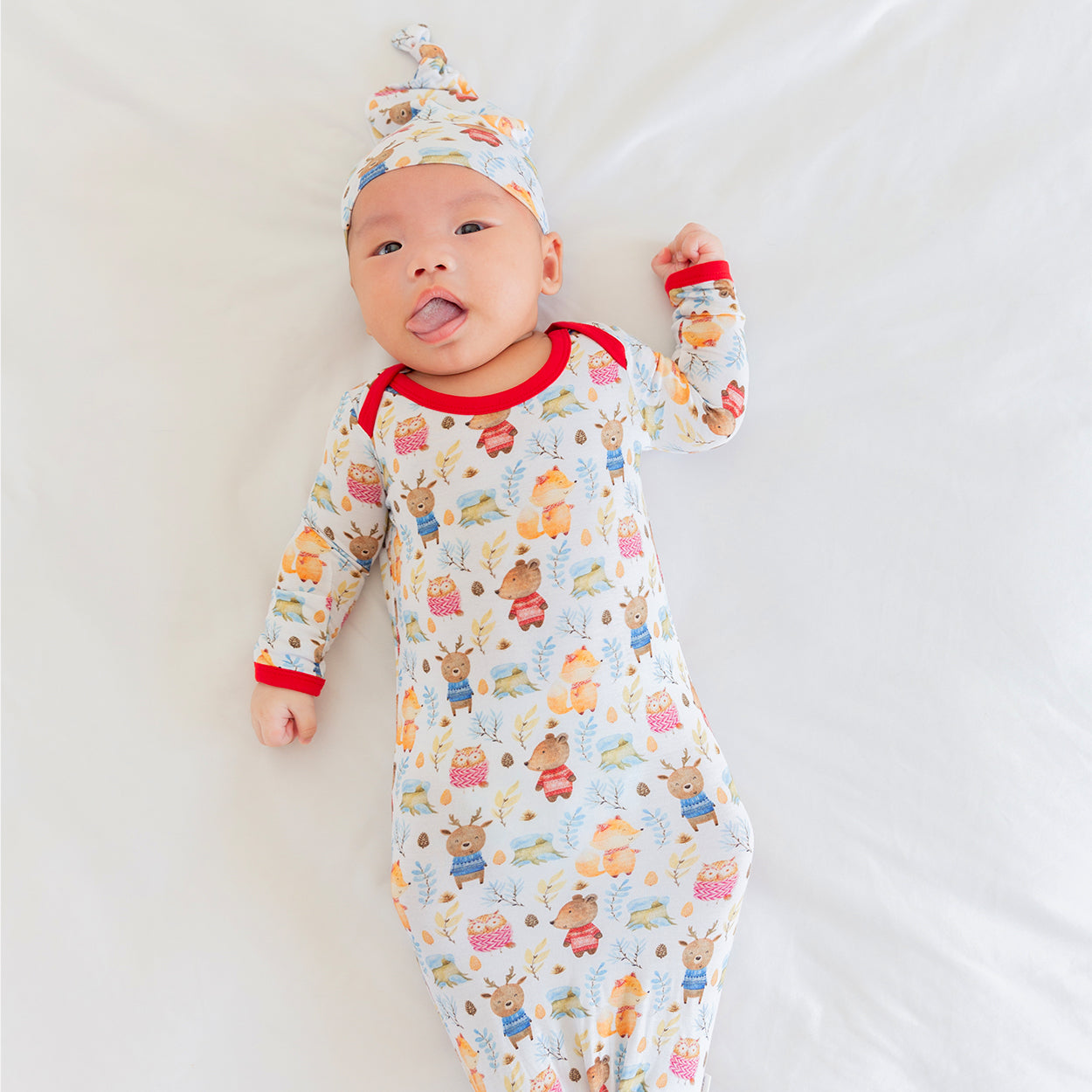 Nordicwild Newborn Baby Toffee Knot Gown Bodysuit