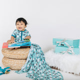 Jet Set Go Half Sleeves Zipper Romper For Baby