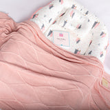 Mistyrose Organic Bamboo Knit Blanket For Baby