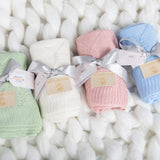 Organic Bamboo Baby Boy Blanket Duo Set - Blue