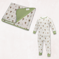 Owl Voyage Plush Cloud Blanket and Pajama Set Combo