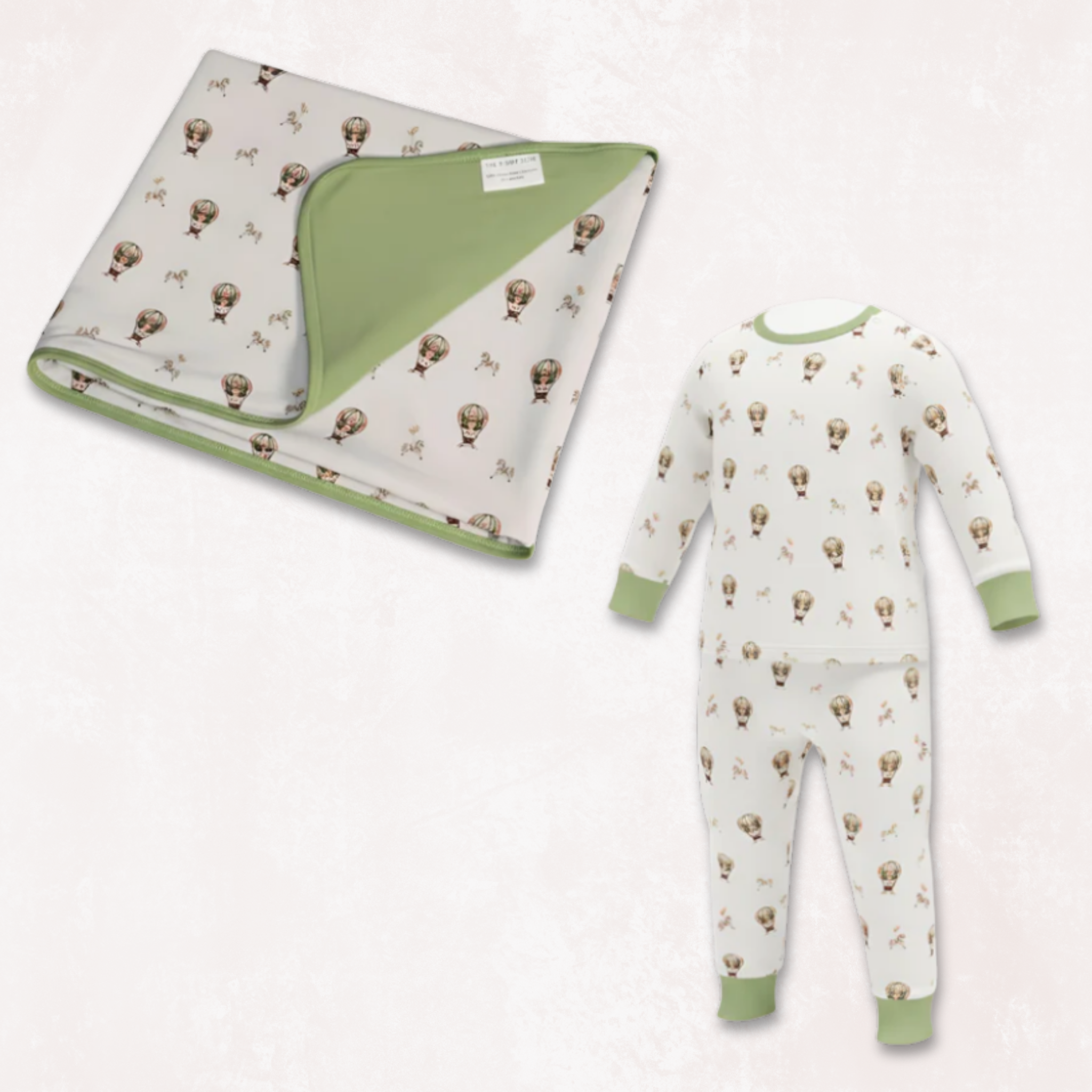 Owl Voyage Plush Cloud Blanket and Pajama Set Combo