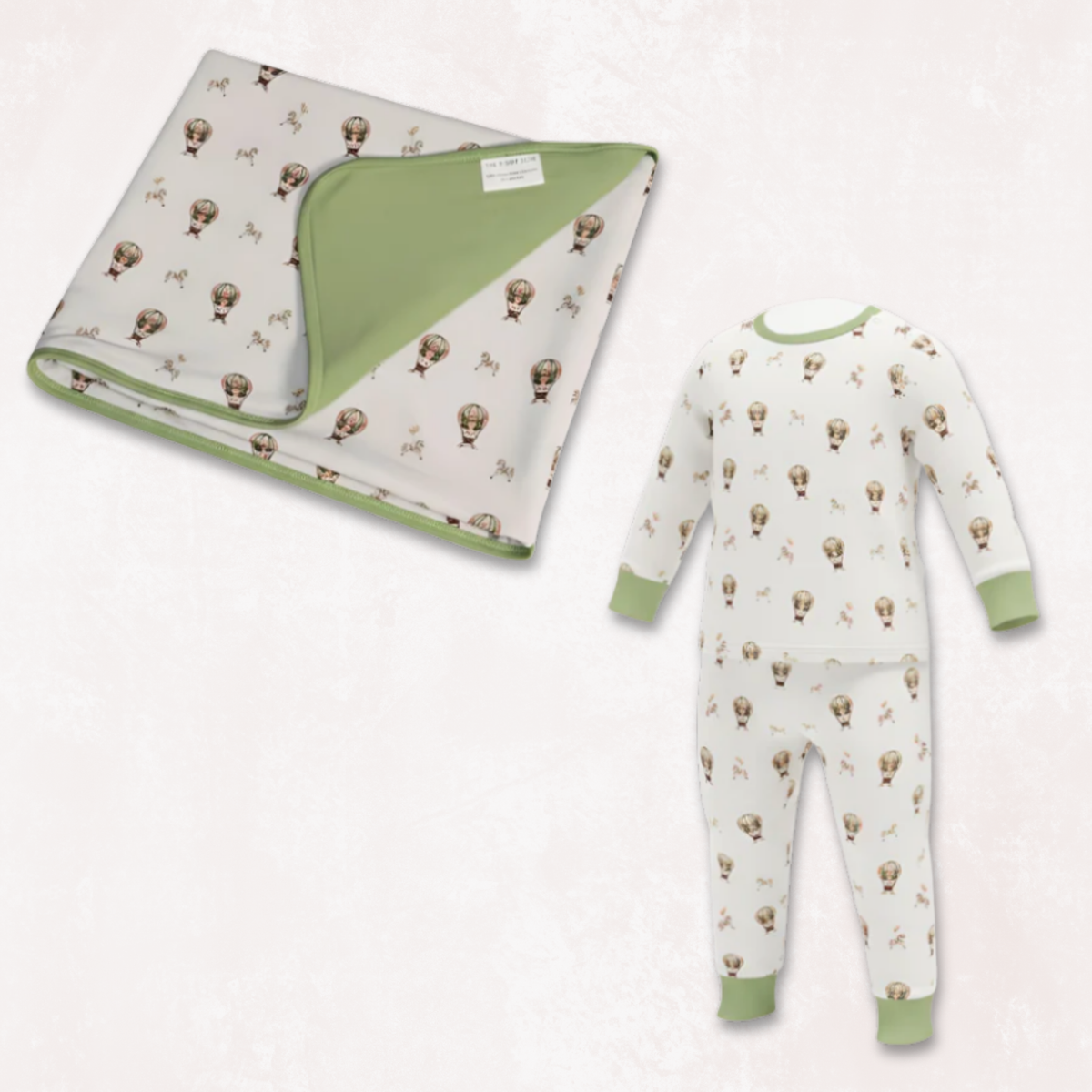 Owl Voyage Cloud Blanket and Pajama Set Combo
