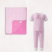Unicorn Wonderland Cloud Blanket and Pajama Set Combo