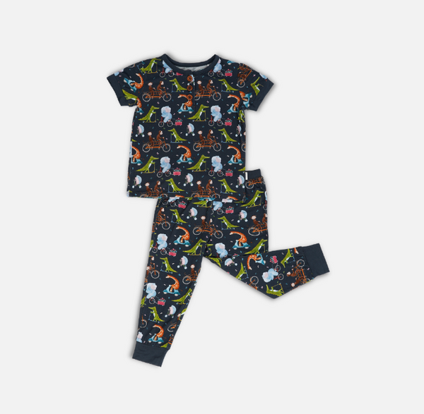 Cycle Safari & Rocketship Pajama Set Combo