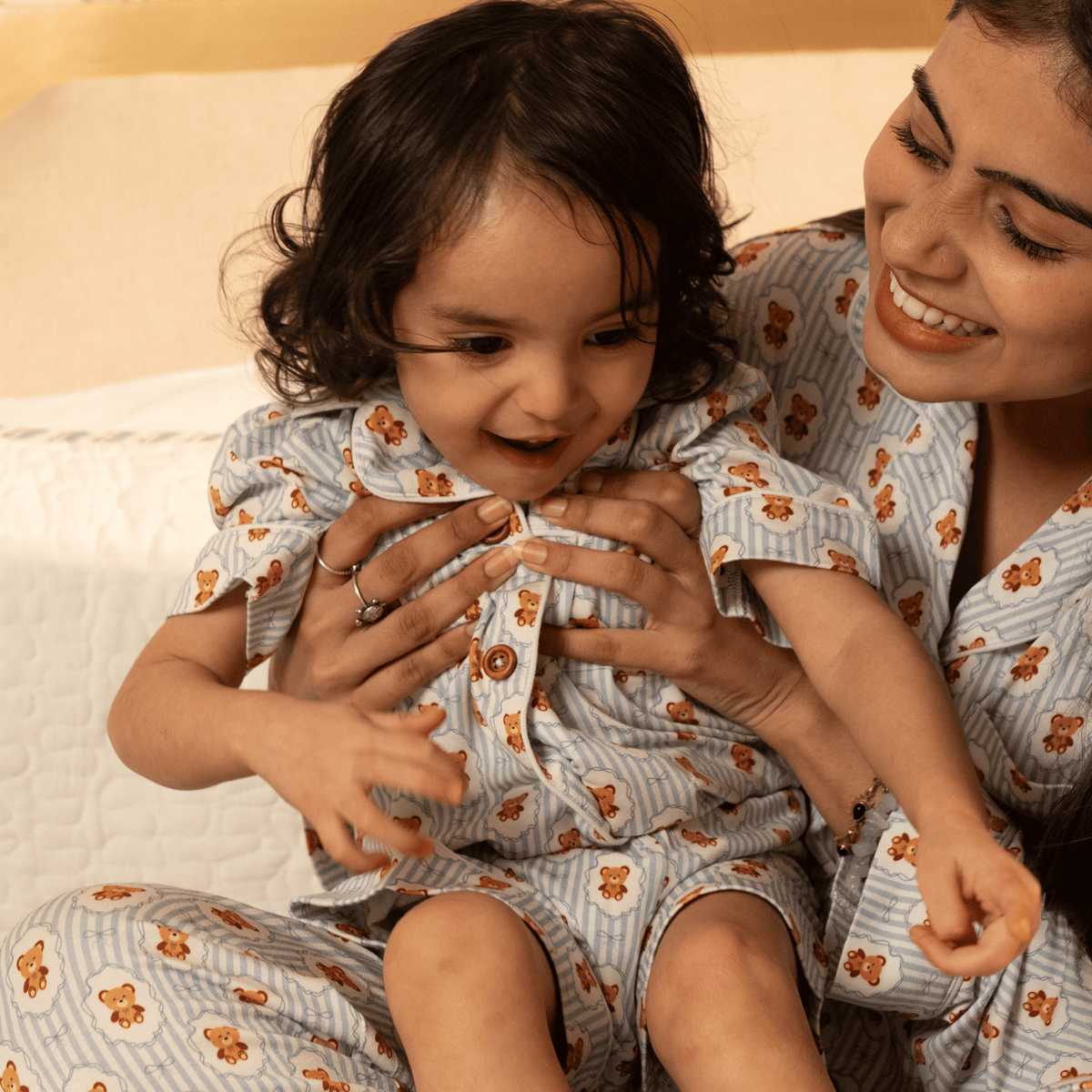 Teddy Tales Half Pajama Set