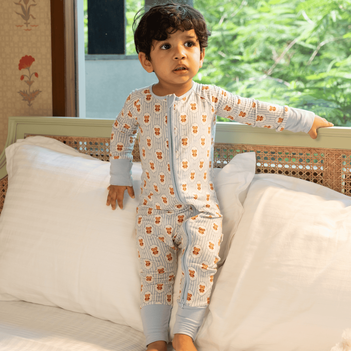 Teddy Tales  Long Sleeves Zipper