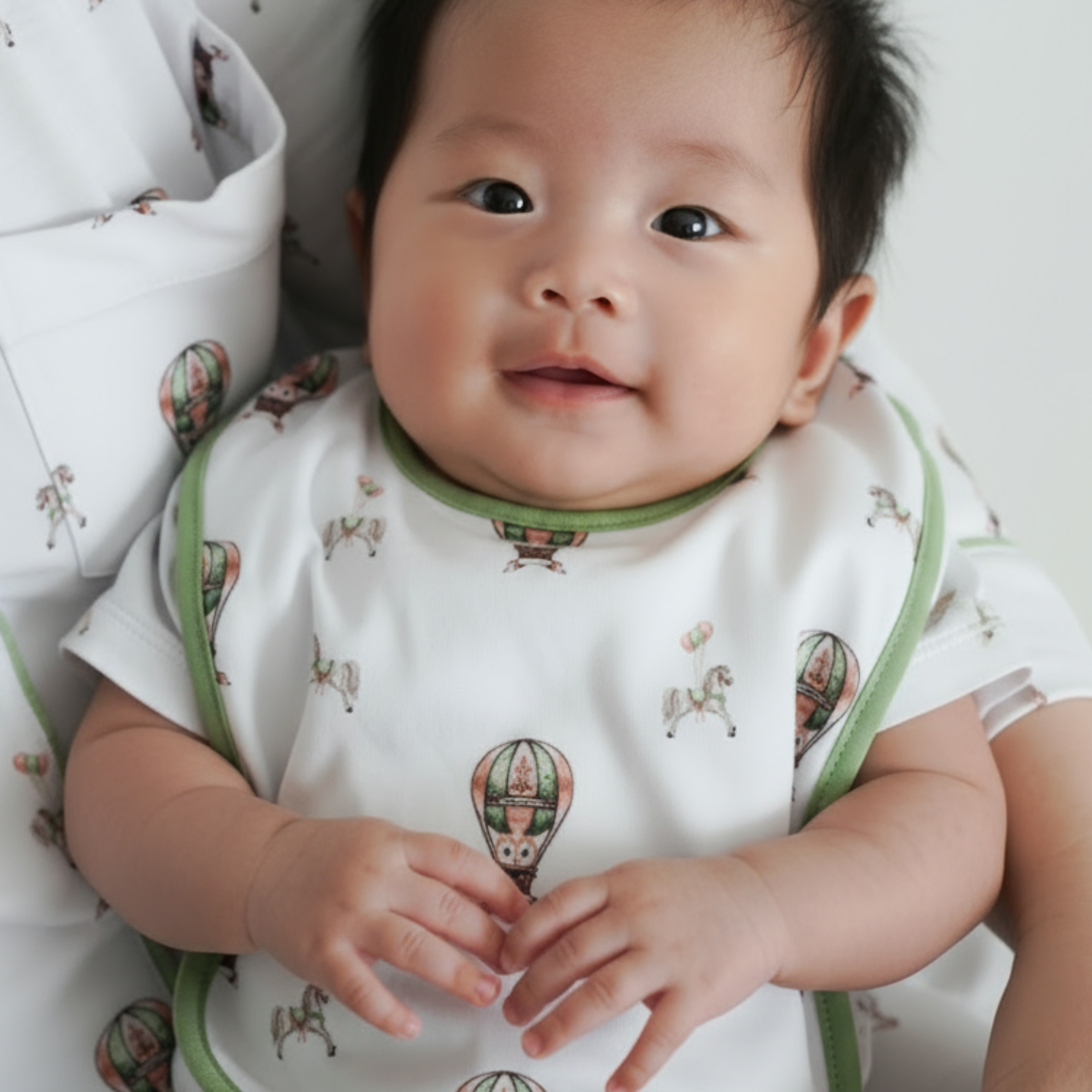 Owl Voyage Swaadle, Bib and Pillow Combo