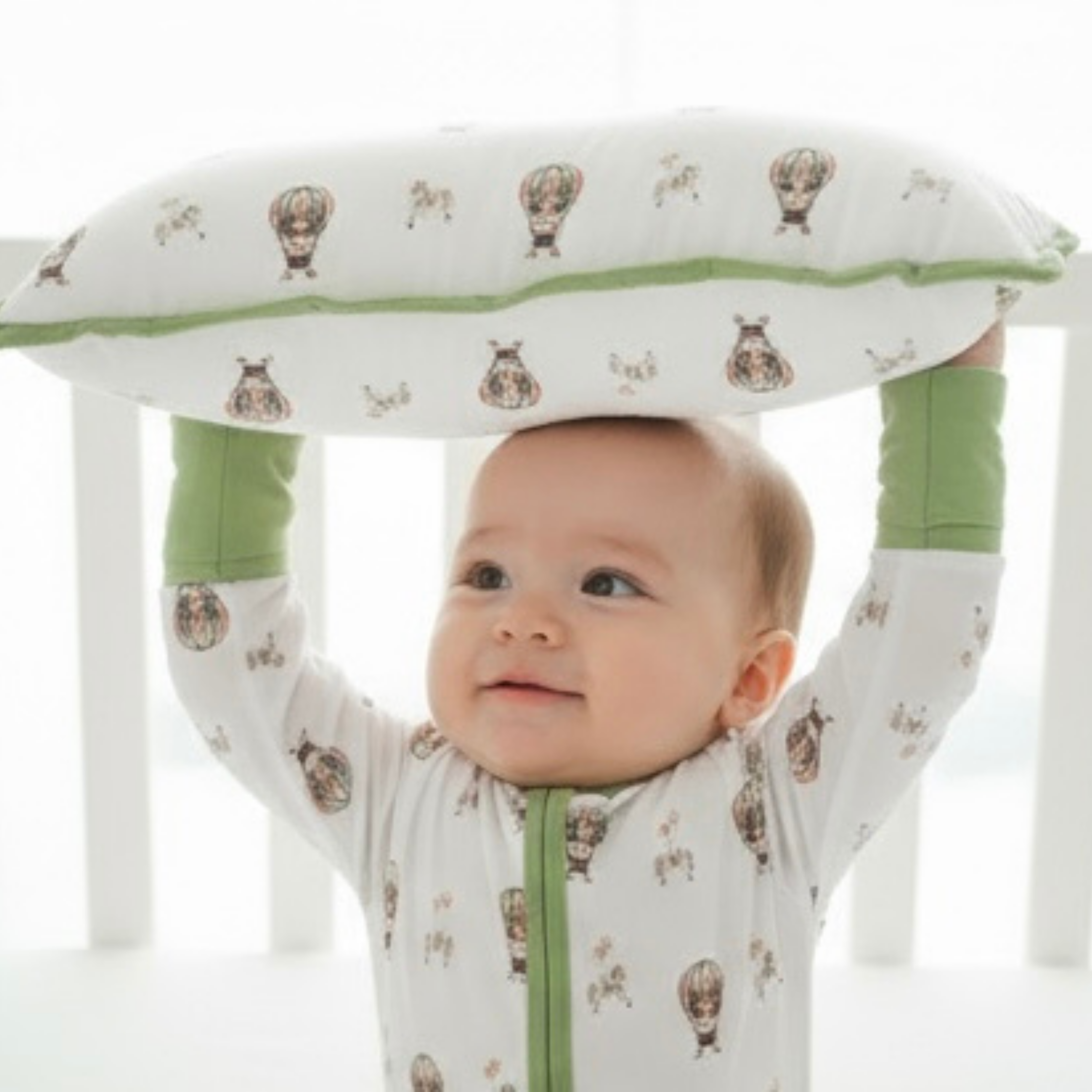 Owl Voyage Bamboo Baby Pillow