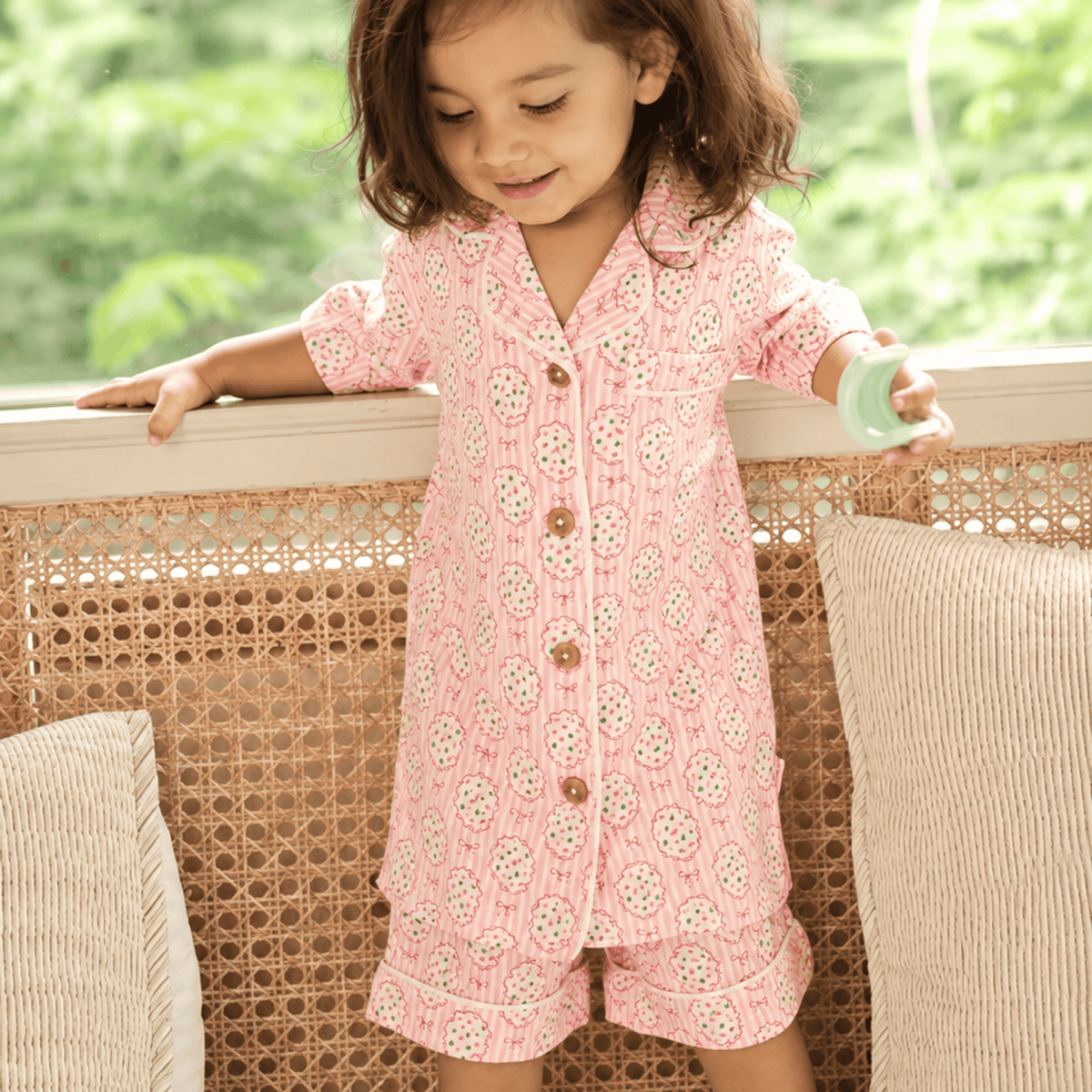 Blossom Tales Half Pajama Set